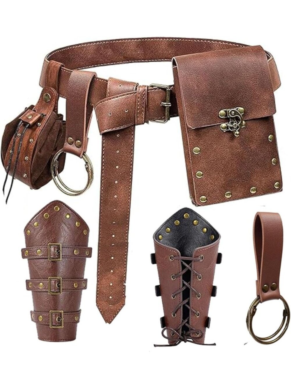 Medieval Festival Belt Pouch Purse | Viking Costume Accessory | Casual Fanny